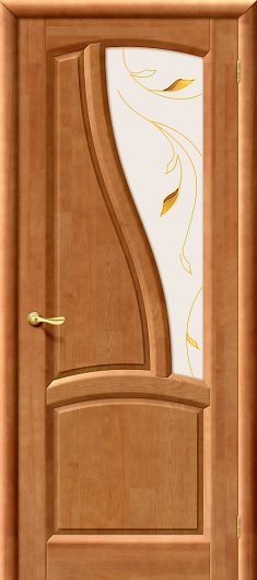 Межкомнатная дверь из массива Vi LARIO Рафаэль Т-26 (Орех) остекленная — фото 1