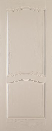 Межкомнатная дверь из массива Ока Лео Эмаль крем глухая — фото 1