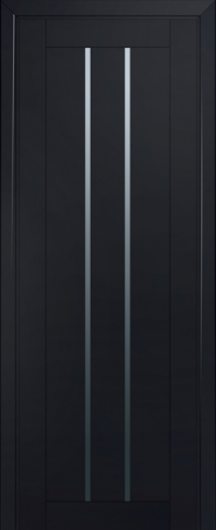 Межкомнатная дверь с эко шпоном PROFILDOORS 49U Черный матовый ст.графит — фото 1
