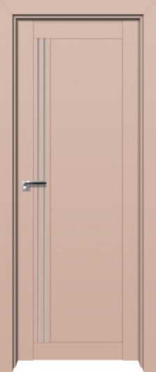 Межкомнатная дверь с эко шпоном PROFILDOORS 2.50U Капучино остекленная — фото 1