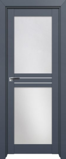 Межкомнатная дверь с эко шпоном PROFILDOORS 2.56U Антрацит остекленная — фото 1