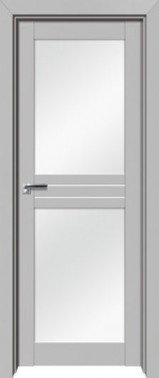 Межкомнатная дверь с эко шпоном PROFILDOORS 2.56U Манхэттен остекленная — фото 1