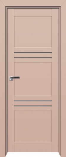 Межкомнатная дверь с эко шпоном PROFILDOORS 2.57U Капучино сатинат глухая — фото 1