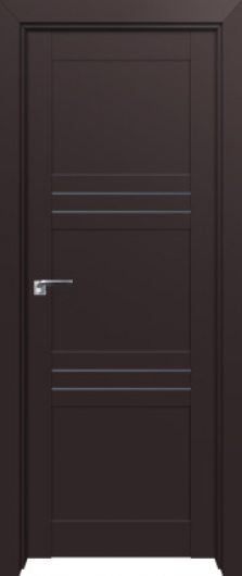 Межкомнатная дверь с эко шпоном PROFILDOORS 2.57U Темно-коричневый матовый глухая — фото 1