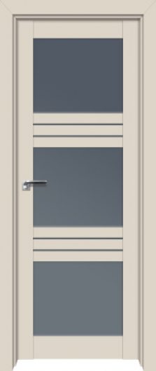 Межкомнатная дверь с эко шпоном PROFILDOORS 2.58U Магнолия сатинат остекленная — фото 1