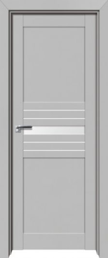 Межкомнатная дверь с эко шпоном PROFILDOORS 2.59U Манхэттен остекленная — фото 1