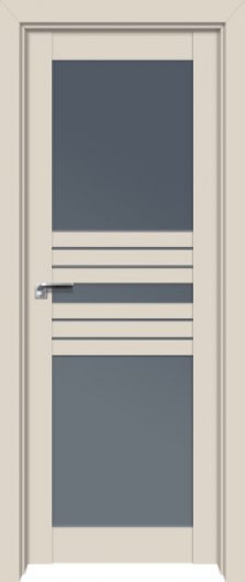 Межкомнатная дверь с эко шпоном PROFILDOORS 2.60U Магнолия сатинат остекленная — фото 1