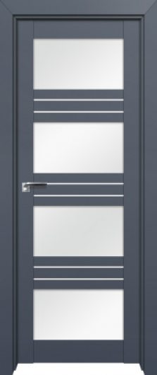Межкомнатная дверь с эко шпоном PROFILDOORS 2.62U Антрацит остекленная — фото 1