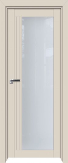 Межкомнатная дверь с эко шпоном PROFILDOORS 2.63U Магнолия сатинат остекленная — фото 1