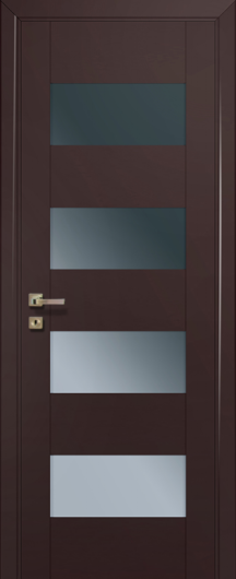 Межкомнатная дверь с эко шпоном PROFILDOORS 46U Темно-коричневый матовый ст.графит — фото 1
