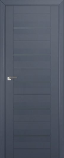 Межкомнатная дверь с эко шпоном PROFILDOORS 48U Антрацит ст.графит — фото 1