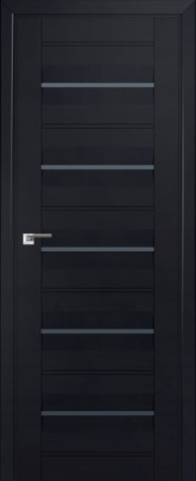 Межкомнатная дверь с эко шпоном PROFILDOORS 48U Черный матовый ст.графит — фото 1