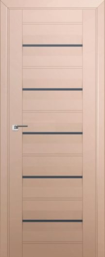 Межкомнатная дверь с эко шпоном PROFILDOORS 48U Капучино сатинат ст.графит — фото 1