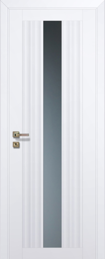 Межкомнатная дверь с эко шпоном PROFILDOORS 53U Аляска ст.графит остекленная — фото 1