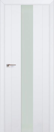 Межкомнатная дверь с эко шпоном PROFILDOORS 89U Аляска белый лак остекленная — фото 1
