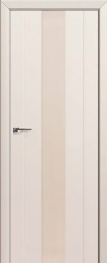 Межкомнатная дверь с эко шпоном PROFILDOORS 89U Магнолия Сатинат белый лак остекленная — фото 1