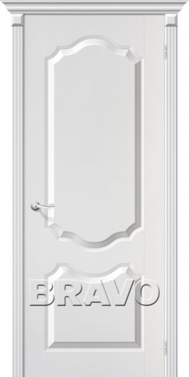 Межкомнатная дверь с ПВХ-пленкой Перфекта (Белый) глухая — фото 1