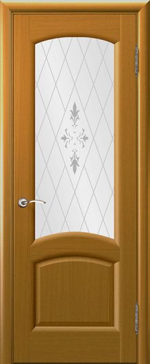 Межкомнатная ульяновская дверь Regidoors Лаура дуб Capri остекленная — фото 1