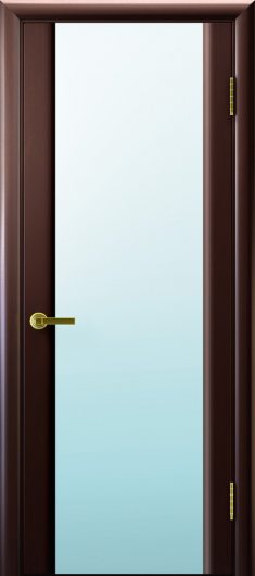 Межкомнатная ульяновская дверь Regidoors Техно 3 Венге мелинга остекленная — фото 1