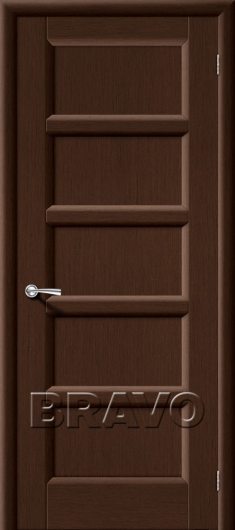 Межкомнатная дверь шпон файн-лайн Vi LARIO Премьера-5 (Венге) глухая — фото 1