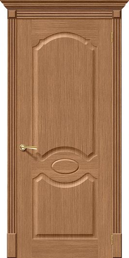 Межкомнатная дверь шпон файн-лайн Браво Селена Ф-02 (Дуб) глухая — фото 1