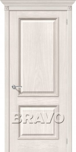 Межкомнатная шпонированная дверь Шервуд (Белая) глухая — фото 1