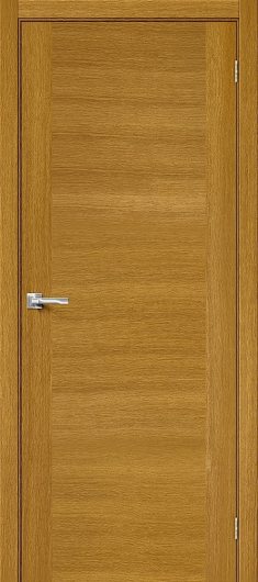 Межкомнатная дверь с эко шпоном MR.WOOD Вуд Флэт-1V1 Natur Oak глухая — фото 1