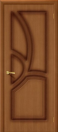 Межкомнатная дверь шпон файн-лайн Греция Ф-11 (Орех) глухая — фото 1