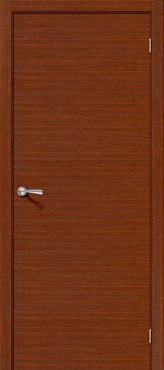 Межкомнатная шпонированная дверь Браво Соло-0.H Ф-15 (Макоре) глухая — фото 1