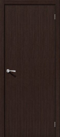 Межкомнатная шпонированная дверь Браво Соло-0.V Ф-27 (Венге) глухая — фото 1
