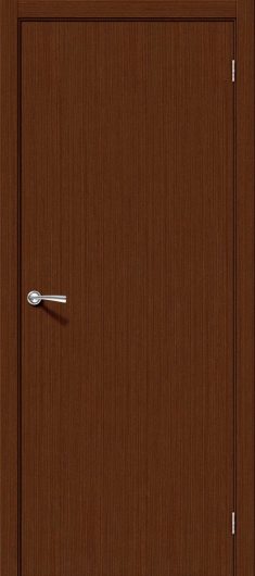 Межкомнатная шпонированная дверь Браво Соло-0.V Ф-17 (Шоколад) глухая — фото 1