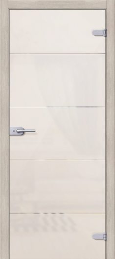 Межкомнатная дверь Браво Диана Белое Сатинато глухая — фото 1