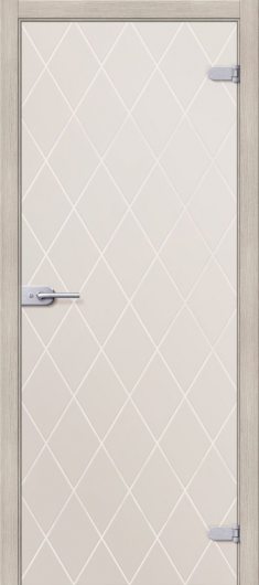 Стеклянная межкомнатная дверь Браво Кристалл Белое Сатинато — фото 1