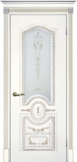 Межкомнатная ульяновская дверь Текона Смальта 11 Белый RAL 9003 остекленная — фото 1