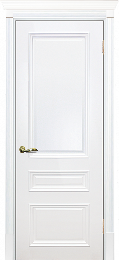 Межкомнатная ульяновская дверь Текона Смальта 06 Белый RAL 9003 глухая — фото 1