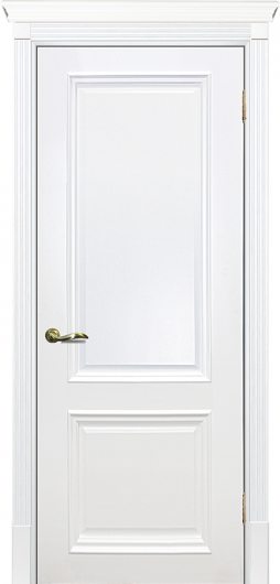 Межкомнатная ульяновская дверь Текона Смальта 07 Белый RAL 9003 глухая — фото 1
