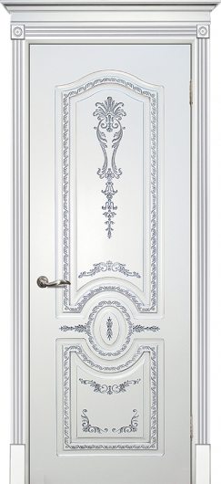 Межкомнатная ульяновская дверь Текона Смальта 11 Белый RAL 9003 глухая — фото 1
