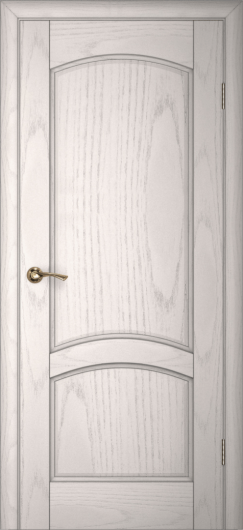 Межкомнатная ульяновская дверь Текона Вайт 01 Ясень айсберг глухая — фото 1