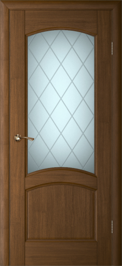 Межкомнатная ульяновская дверь Текона Вайт 01 дуб остекленная — фото 1