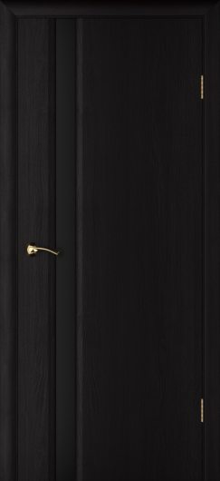 Межкомнатная ульяновская дверь Текона Страто 01 Черный дуб остекленная — фото 1