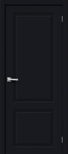 Межкомнатная дверь с ПВХ-пленкой Браво Граффити-12 Total Black глухая — фото 1