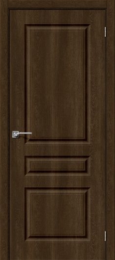 Межкомнатная дверь с ПВХ-пленкой Браво Скинни-14 dark barnwood глухая — фото 1