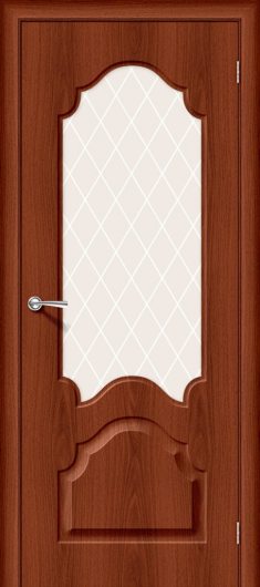 Межкомнатная дверь с ПВХ-пленкой Браво Скинни-33 Italiano Vero остекленная — фото 1