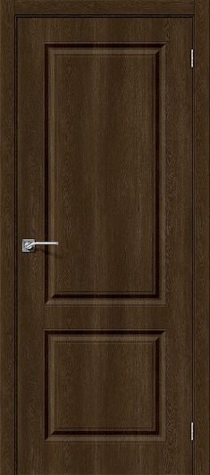 Межкомнатная дверь с ПВХ-пленкой Браво Скинни-12 dark barnwood глухая — фото 1