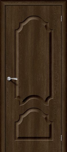 Межкомнатная дверь с ПВХ-пленкой Браво Скинни-32 Dark Barnwood глухая — фото 1