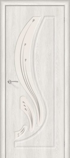 Межкомнатная дверь с ПВХ-пленкой Браво Лотос-2 casablanca остекленная — фото 1