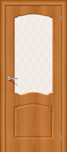 Межкомнатная дверь с ПВХ-пленкой Браво Альфа-2 Milano Vero остекленная — фото 1