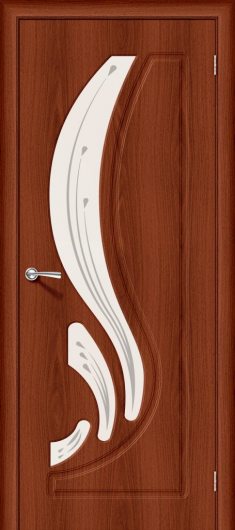 Межкомнатная дверь с ПВХ-пленкой Браво Лотос-2 Italiano Vero остекленная — фото 1