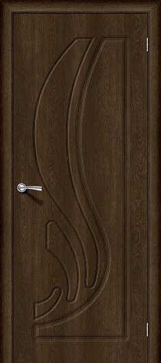 Межкомнатная дверь с ПВХ-пленкой Браво Лотос-1 Dark Barnwood глухая — фото 1