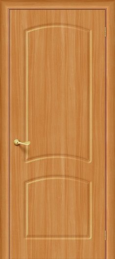 Межкомнатная дверь с ПВХ-пленкой Браво Кэролл П-18 (МиланОрех) глухая — фото 1